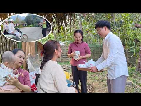 Thanh and Yen Chi came to visit and brought a lot of household items