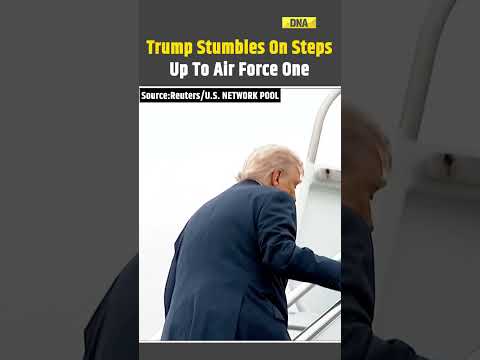 Donald Trump Stumbles On Steps Up To Air Force One #usnews #breakingnews #rubio #viral #latestnews