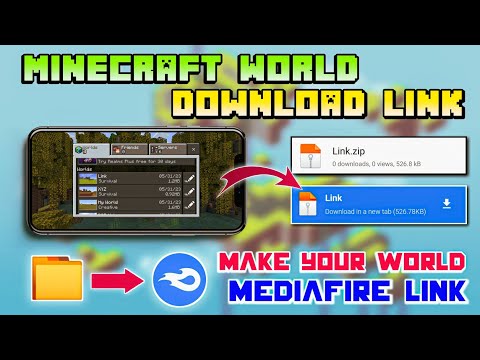 BOT - How To Make Download Link/Zip File Of Minecraft World | Minecraft World Download Link Mediafire