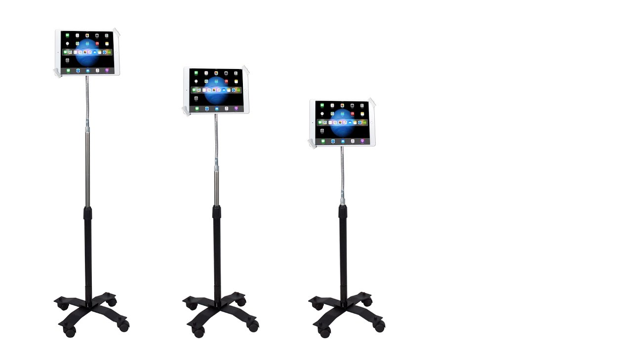 PAD-SCGS Compact Security Gooseneck Floor Stand for 7-13 Inch Tablets by CTA Digital