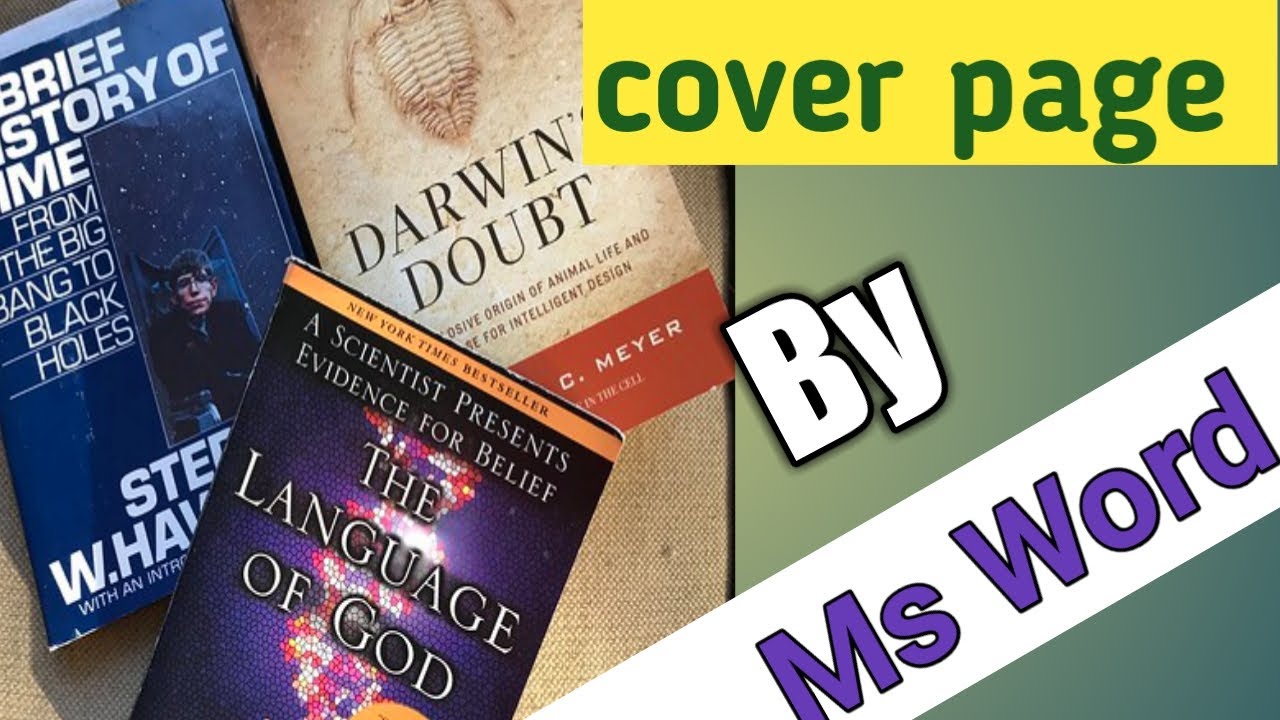 PROFESSIONAL COVER PAGE IN  MS WORD.....