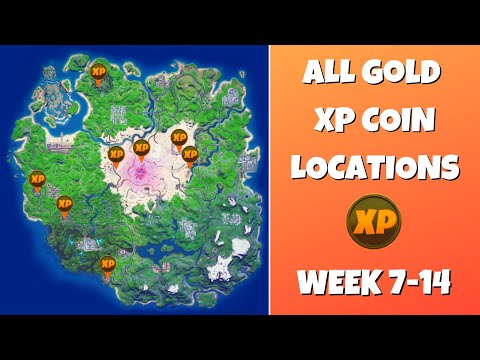 All Gold XP Coins Locations in Fortnite Chapter 2 Season 5! (week 7-14)