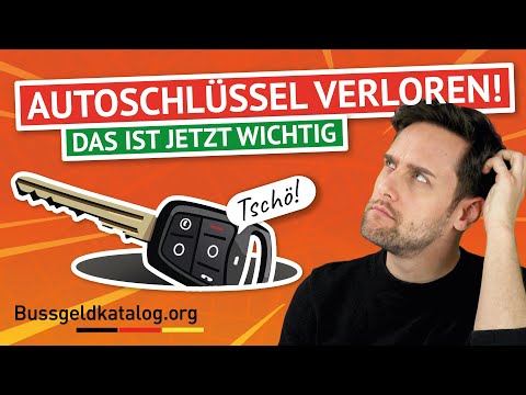 Du hast den Autoschlüssel verloren?😯Das ist jetzt zu tun!