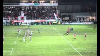 preview picture of video 'Résumé du match US Oyonnax / Montpellier Hérault - Saison 2014/2015 - TOP 14 Orange (10/01/15)'