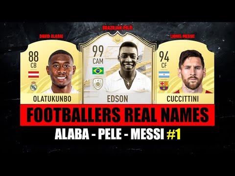 FOOTBALLERS And Their REAL NAMES! 😱🔥 ft. Alaba, Pele, Messi...