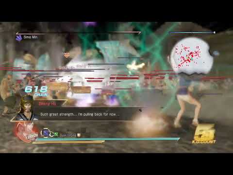 Dynasty Warriors 8 XL - Lianshi vs extreme officer pileup (PS4, no audio)