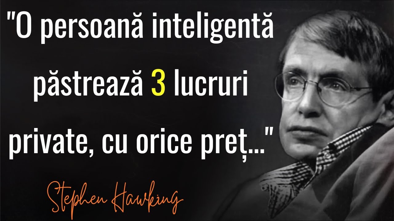 Lecții despre Viață ale lui Stephen Hawking pe care Oamenii le Învață Prea Târziu