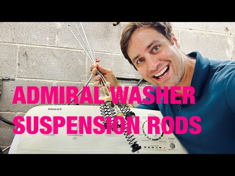 How to fix an out of balance Admiral washer made by whirlpool | Bad suspension rods | W10780048