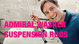 How to fix an out of balance Admiral washer made by Whirlpool | Bad suspension rods | W10780048