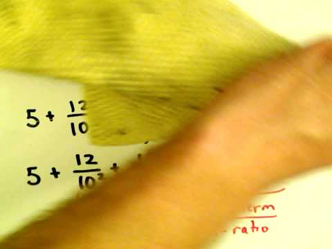 Geometric Series - Expressing a Decimal as a Rational Number