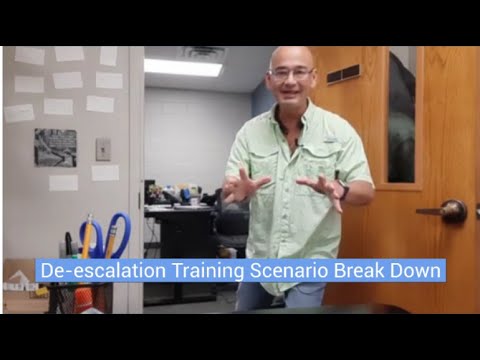 De-escalation Training Scenario broken down: What went right, what can be tweaked