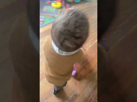 Lil man tru taking steps