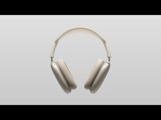 Auriculares Apple AirPods Max inalámbricos Bluetooth mit aktiver Geräuschunterdrückung Sky Blue video