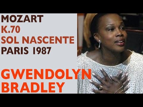 Gwendolyn Bradley - Mozart: Concert aria K.70 Sol nascente, Live 1987