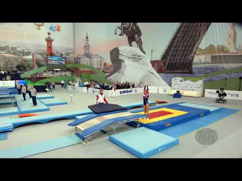 TROIANOVA Polina (RUS) - 2018 Trampoline Worlds, St. Petersburg (RUS) - Qualif Double Mini R1