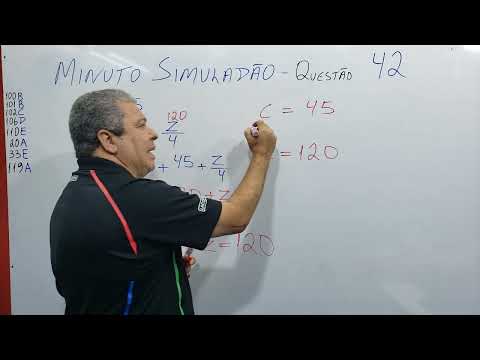 MINUTO SIMULADÃO - Questão 42 - MATEMÁTICA para PMBA e CBMBA 2022 - SOLDADO e OFICIAL