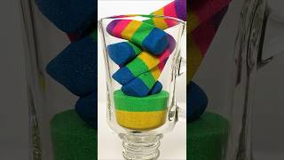 Very Satisfying and Relaxing Kinetic Sand ASMR, Drop And Squish