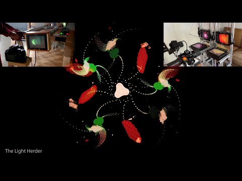 Hypnotic and Beautiful Spirals within Spirals Made Without a Computer with HD Fractal Device, Ver. 2