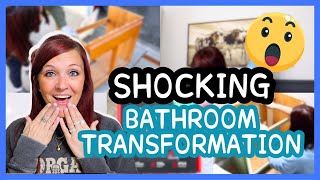 🤯YOU WON’T BELIEVE HOW I TRANSFORMED OUR SMALL BATHROOM INTO THIS!