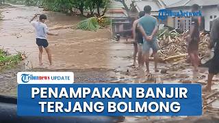 Penampakan Banjir Bandang Terjang Bolmong Sulut, Ratusan Rumah Terendam Lumpur hingga Pohon Tumbang