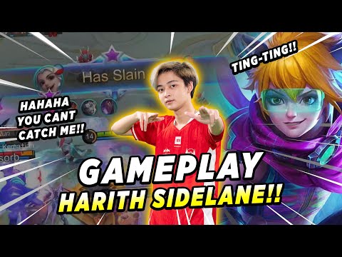 GAMEPLAY HARITH SIDELANE!! AUTO GABISA DITANGKEP!! -Mobile Legends Indonesia