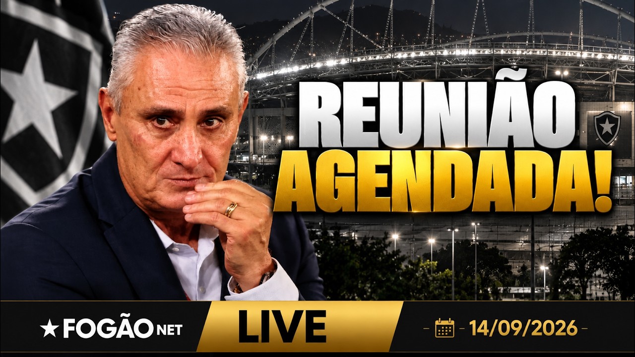 LIVE | Botafogo se reunirá hoje com Tite; auxiliar permanente pode sair