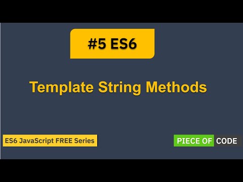 Es6 5 Es6 Javascript Template String Methods Step By Step Tutorial For Es6 Javascript