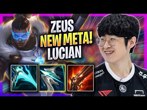 ZEUS CRAZY NEW META LUCIAN TOP! - T1 Zeus Plays Lucian ADC vs Quinn! | Season 2023