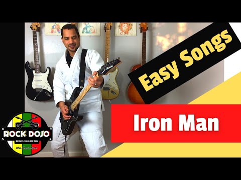 Easy Rock Songs on Guitar for Beginners Electric: Iron Man