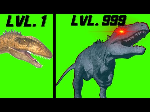 CARCHARODONTOSAURUS ROOKIE vs BOSS LVL 1 vs LVL 999 IN DEATHRUN   ANIMAL REVOLT BATTLE SIMULATOR