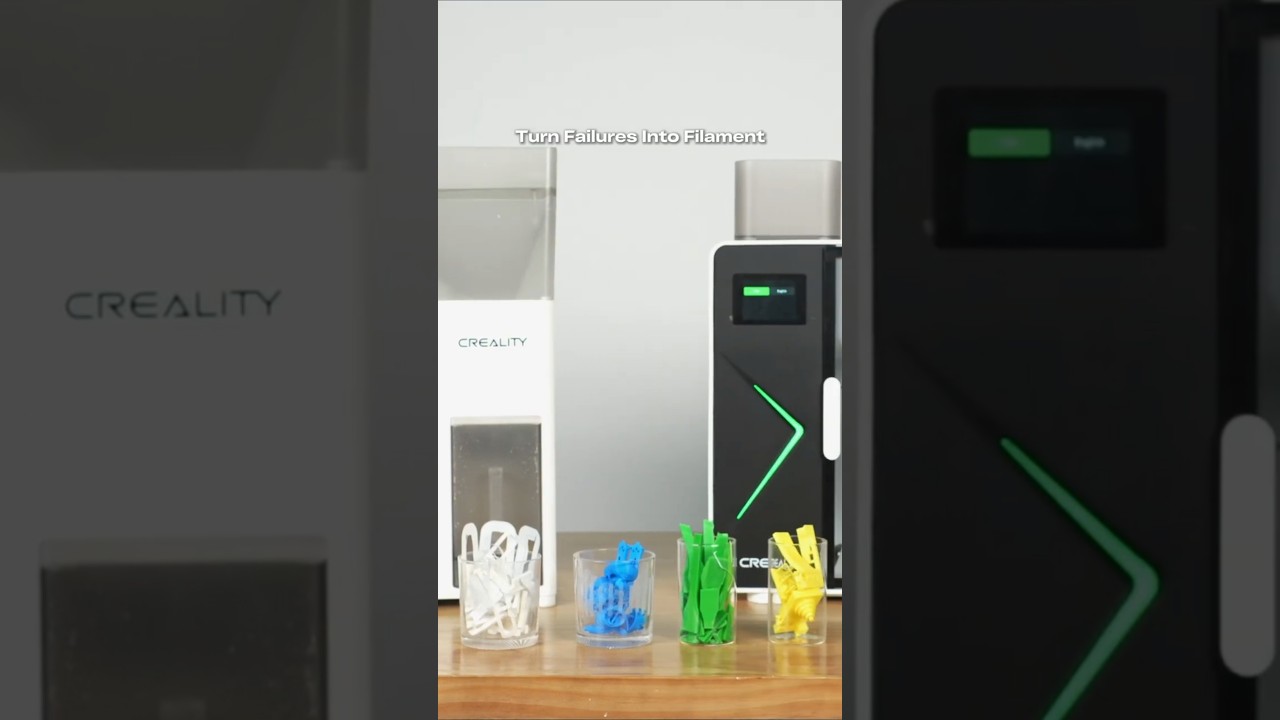 Your Failed Prints Are No Longer Waste ♻️ #crealitym1r1 #filamentmaker #shorts