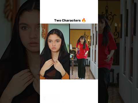 Two Characters 🔥 Zara is Fire And Sara is Innocent 😇| #youtubeshorts #shortvideo  #judwaa #ainaasif