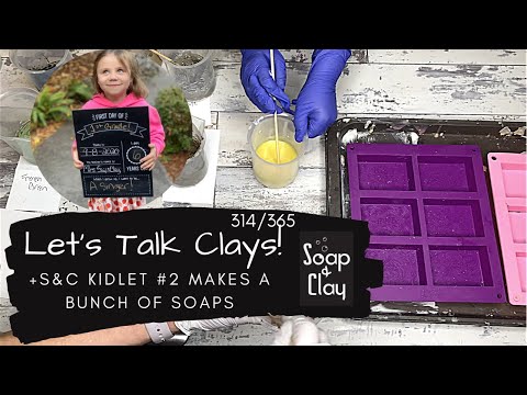 The 8 Cosmetic Clays, and what they do in soap | Lather + Recipe Tests | Day 314/365