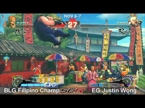 Socal Regionals 2010 - SSF4 Norcal vs Socal - BLG.Filipino Champ vs EG.Justin Wong