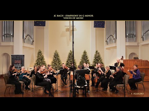 J.C. Bach: Symphony in G Minor Op. 6 No. 6, Voices of Music. I. Allegro. Original version 8K