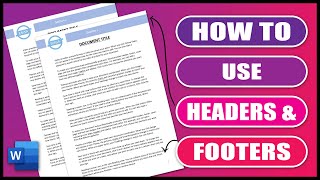 How to Use Headers & Footers in Word | Insert Text & Images