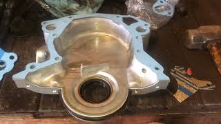 Foxbody mustang timing chain & cover replacement guide harmonic balancer removal 5.0L 302 water pump