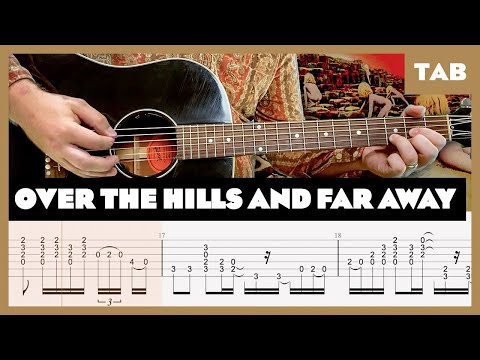 Led Zeppelin - Over the Hills and Far Away - Guitar Tab | Lesson | Cover | Tutorial