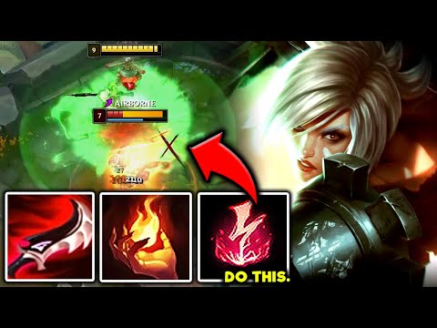 RIVEN'S ASSASSIN BUILD SHREDS TOPLANERS LIKE BUTTER! (DO THIS) - S12 Riven TOP Gameplay Guide