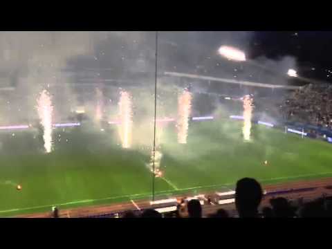 Super match fireworks real Madrid vs Paris saint german