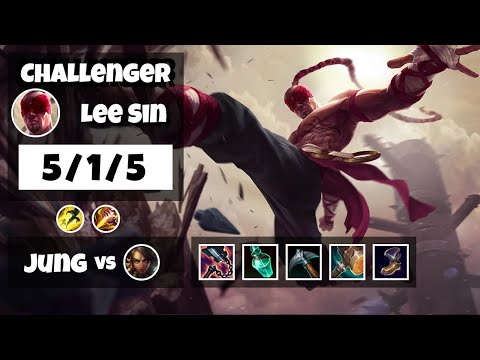 Lee Sin 11.18 S11 Jungle Challenger Replay (5/1/5) - EU