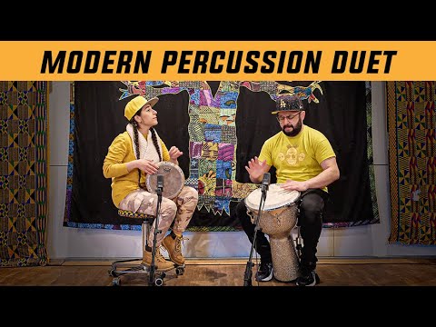MODERN PERCUSSION DUET /// Daddi Bahmani 🍻 Farideh Sarsangi /// HD