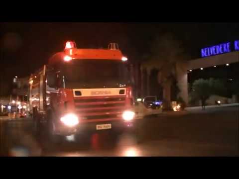 Brandweer met spoed in Chersonissos, Kreta