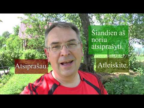 ЛИТОВСКИЙ ЯЗЫК - 29 УРОК - ПРОСТИТЕ - ATLEISKITE