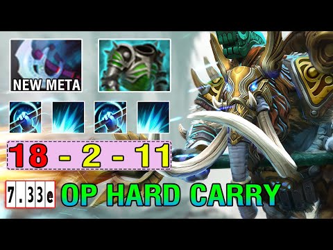 INTENSE CARRY [ Magnus] New Meta Manta Build IMBA Right Click 7.33E DotA 2