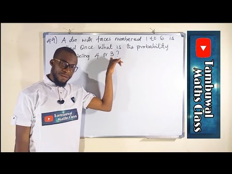 NECO 2020 Question 49 | Probability