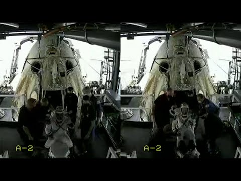 SpaceX Demo-2: Crew Dragon Hatch Opening