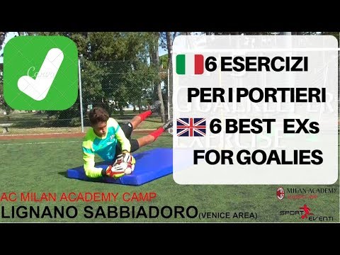 TOP 6 EXERCISES FOR GOALKEEPERS - AC MILAN ACADEMY CAMP - PART 1