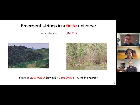 Ivano Basile (Univ. Mons) on Emergent strings in a finite universe
