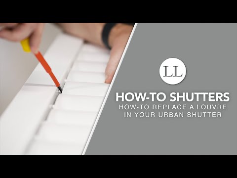 Part of a video titled How to Replace a Louvre in Your Urban Shutters - YouTube